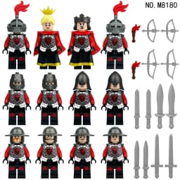 24 medieval minifigures M8179 scorpion country soldiers children assemble small particle building block toys cross-border