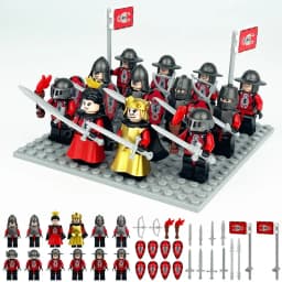 24 medieval minifigures M8179 scorpion country soldiers children assemble small particle building block toys cross-border