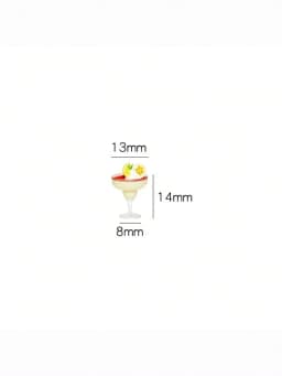 1pc 1:12 Scale Miniature Fruit Tea Drink for Dollhouse, Mini Simulated Food Toy, Decor for Kitchen & Bar Scenes