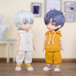 For P9 Obitsu 11 Sports Casual Hoodie Pants For 1/12 OB11 ufdoll YMY Molly Body Doll Cloth Doll Outfit Clothes