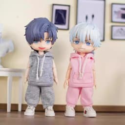 For P9 Obitsu 11 Sports Casual Hoodie Pants For 1/12 OB11 ufdoll YMY Molly Body Doll Cloth Doll Outfit Clothes