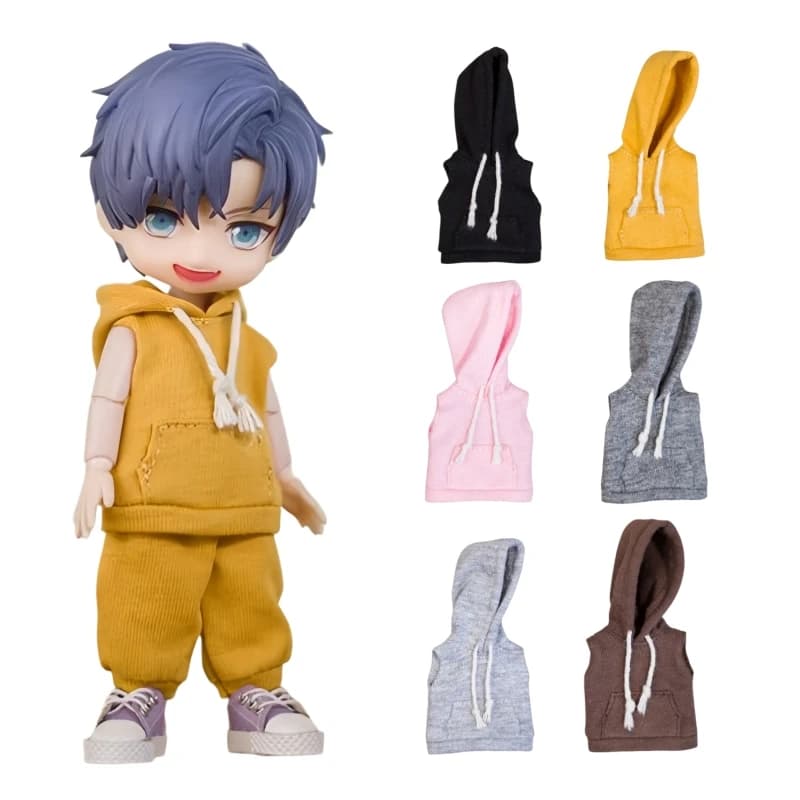For P9 Obitsu 11 Sports Casual Hoodie Pants For 1/12 OB11 ufdoll YMY Molly Body Doll Cloth Doll Outfit Clothes