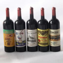 XM 5Pcs new 1/12 Dollhouse Miniature Wine Bottle Simulation Accessories For Decoration