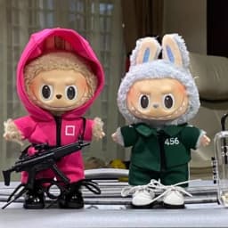 (Clothes Only) Seafood Game Series Doll Clothes for Labubu V1V2V3 Vinyl Doll Baby Clothes DIY Accessories