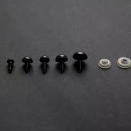 100Pcs/Set 6-12mm New Puppet Children Toy Eyes Plastic Safety Eye DIY For Anima