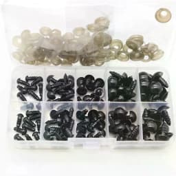 100Pcs/Set 6-12mm New Puppet Children Toy Eyes Plastic Safety Eye DIY For Anima