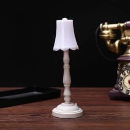 1/6 Scale LED Desk Lamp White Mini Furniture Dollhouse Accessory for Hot Toys BJD Figure Kids Pretend Play