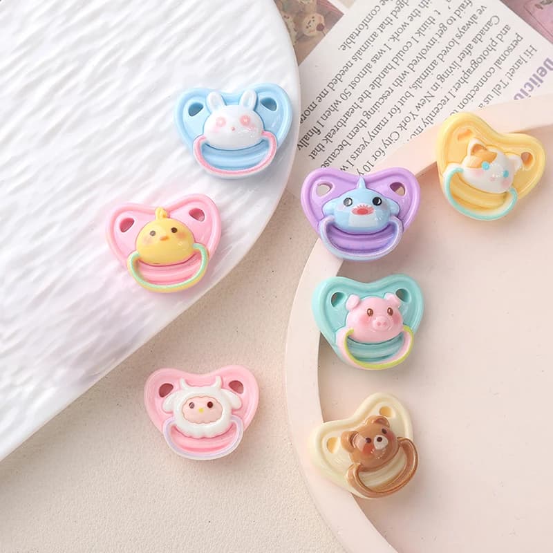 10Pcs Lovely Mini Doll Pacifier Play House Supplies Dummy Nipples For Doll Baby Dolls Kids Toy Baby Pacifier Accessories