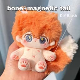 Genshin Impact Tartaglia 10cm Magnetic Tail Cotton Doll Plush Toy Cute Stuffed Figure Romantic Gift for Girlfriend Fans