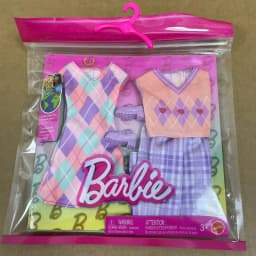 New Doll Fashion Clothing Set,Handbags,Shoes,Christmas Holiday Outfit, For Girls Play Time Dress-Up Diverse Styles Fashion Toy