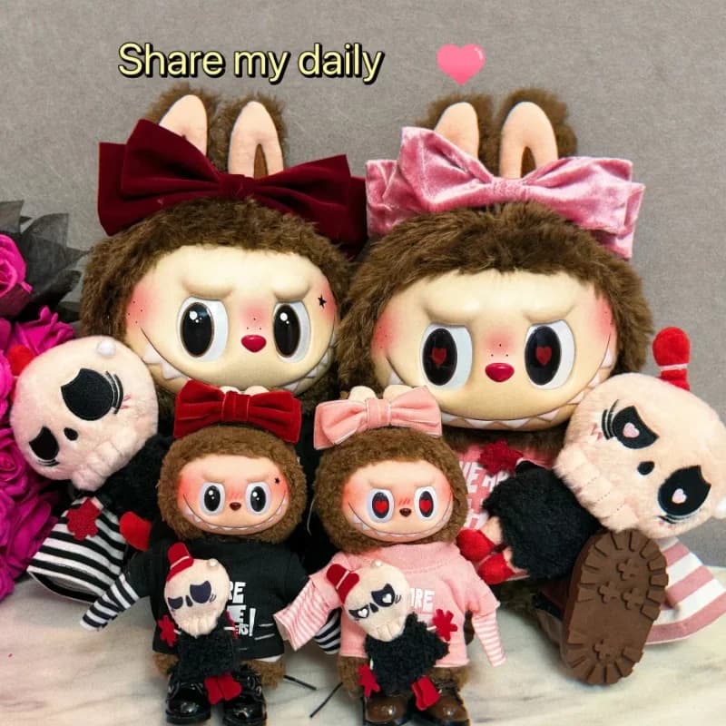 In Stock Clothes 10cm/17cm/38cm/58cm For Labubu / Zimomo Doll Costume Cute Clothes And Shoes No Doll Included Valentine'S Day