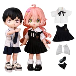 For Obitsu 11 Doll Cute British School Uniform Clothes Suit For OB11 Gsc 1/12 Bjd Body Outfit Clothes Gift Idea