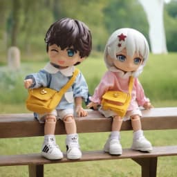 Obitsu 11 Doll Kindergarten Cute Clothes Suit For OB11 Gsc 1/12 Bjd Molly Body 16~17cm BJD Doll Cloth Doll Outfit Clothes