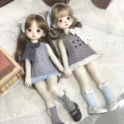 New 1/6 1/4 Doll's Clothes for 30/45cm Bjd Doll Fashion Dress Girl Toys Play House Dress Up Gift Cute Doll Accessories, No Doll