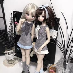 New 1/6 1/4 Doll's Clothes for 30/45cm Bjd Doll Fashion Dress Girl Toys Play House Dress Up Gift Cute Doll Accessories, No Doll