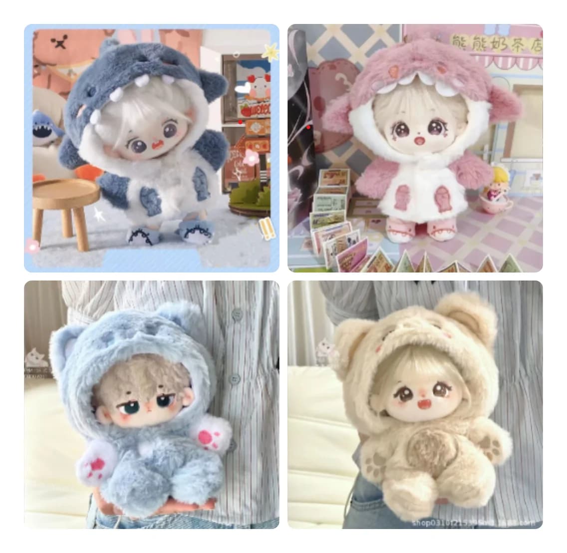 Hot 20cm Plush Clothing - New Animal Series Plush Rabbit Hoodie Winter, Gift