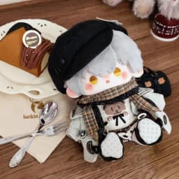 20cm Anime Game Honkai: Star Rail Caelus Kawaii Cosplay Soft Cotton Doll Body With Skeleton Cartoon Dress Up Toy Figures Gifts