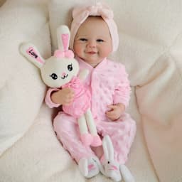 Cute Vivienne 48 cm Full Body Silicone Reborn Doll Waterproof Handmade Realistic Baby Newborn Girl Doll Children Christmas Gift