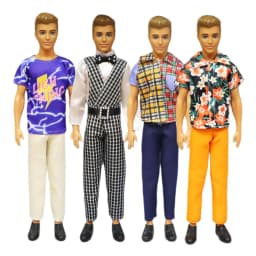 Ken Doll Clothes 48 Items / Lot 12 Inch Dolls Accessories Male Outfit Wear Man Shoes For 32cm Dolls Best Birthday Gifts