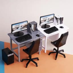 HOT! 1 Set 1/12 Dollhouse Miniature Computer Keyboard Desk Chair Kit Home Study Room Furniture Decor Micro Scene Props