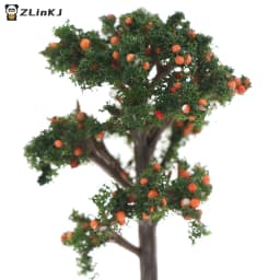 ▶1Pc 1:12 Dollhouse Miniature Potted Fruit Trees Simulation Potted Plants Doll Decor