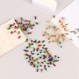 1PC Fake Lights String Christmas Good Decoration Dollhouse Mini Furniture Accessories String Lights Party Decoration