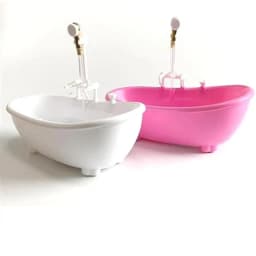 Playing House Dollhouse Furniture Bathing Plastic Tub Accessories 1:6 Scale Miniatures Electric Bathtub
