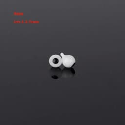 4mm 6mm 8mm 10mm Glass Eyes Eyeball Handle Style Black DIY Making Crafts Accessories Black Pearl Eyes For BJD /for OB11 Dolls