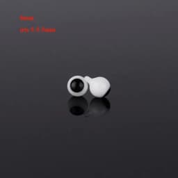 4mm 6mm 8mm 10mm Glass Eyes Eyeball Handle Style Black DIY Making Crafts Accessories Black Pearl Eyes For BJD /for OB11 Dolls