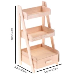 1:12 Scale Wooden Flower Stand for Dollhouse Mini Furniture Handmade Model