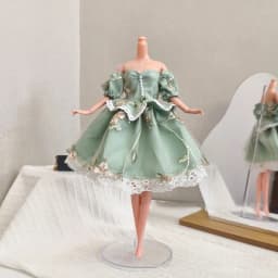 Fashion Doll Dress Clothes 30cm Doll Princess Dress Vintage Lace Group Elegant Dress Set For 1/6 BB FR Doll Toys Accessories