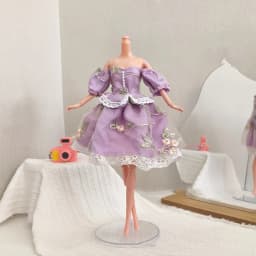 Fashion Doll Dress Clothes 30cm Doll Princess Dress Vintage Lace Group Elegant Dress Set For 1/6 BB FR Doll Toys Accessories