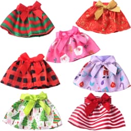 30CM Christmas Doll Skirts Colorful and Diverse Small Skirts Children's Favorite Doll Clothing Suitable for 30CM Christmas Dolls