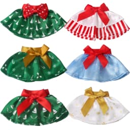 30CM Christmas Doll Skirts Colorful and Diverse Small Skirts Children's Favorite Doll Clothing Suitable for 30CM Christmas Dolls