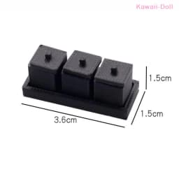 1/12 Dollhouse Mini Seasoning Jar Model Dollhouse Kitchen Decoration Toys Dolls House Micro Scene Accessories Pretend Play Toys