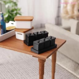 1/12 Dollhouse Mini Seasoning Jar Model Dollhouse Kitchen Decoration Toys Dolls House Micro Scene Accessories Pretend Play Toys
