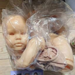 22Inch Already Painted Kits/Unpainted Kit Reborn Ellie Doll Kit Soft Touch Fresh Color DIY Doll Parts With Cloth Body
