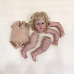 22Inch Already Painted Kits/Unpainted Kit Reborn Ellie Doll Kit Soft Touch Fresh Color DIY Doll Parts With Cloth Body