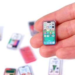 5Pcs 1:12 Dollhouse Miniature Mobile Phone Simulation Smartphone Model Kids Pretend Play Toys Doll House AccessoriesHot