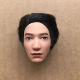 YUNYI 1/6 Male Doll Bald Head Super White Beige Brown Skin Doll Parts for DIY Makeup Practice Collectible Figure Accessories