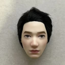 YUNYI 1/6 Male Doll Bald Head Super White Beige Brown Skin Doll Parts for DIY Makeup Practice Collectible Figure Accessories