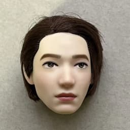 YUNYI 1/6 Male Doll Bald Head Super White Beige Brown Skin Doll Parts for DIY Makeup Practice Collectible Figure Accessories