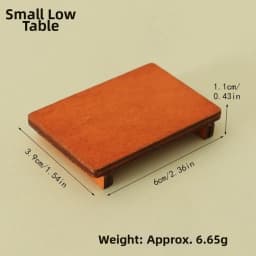 Mini 1/12 Dollhouse Miniature Chair Multistyles Modern Simple Wood Coffee Dining Table Chairs House Decoration