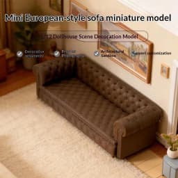 Miniature Sofa Model 1/12 Dollhouse Furniture Lazy Sofa Ornament Dollhouse Decor Accessories Micro Scene Photography Props