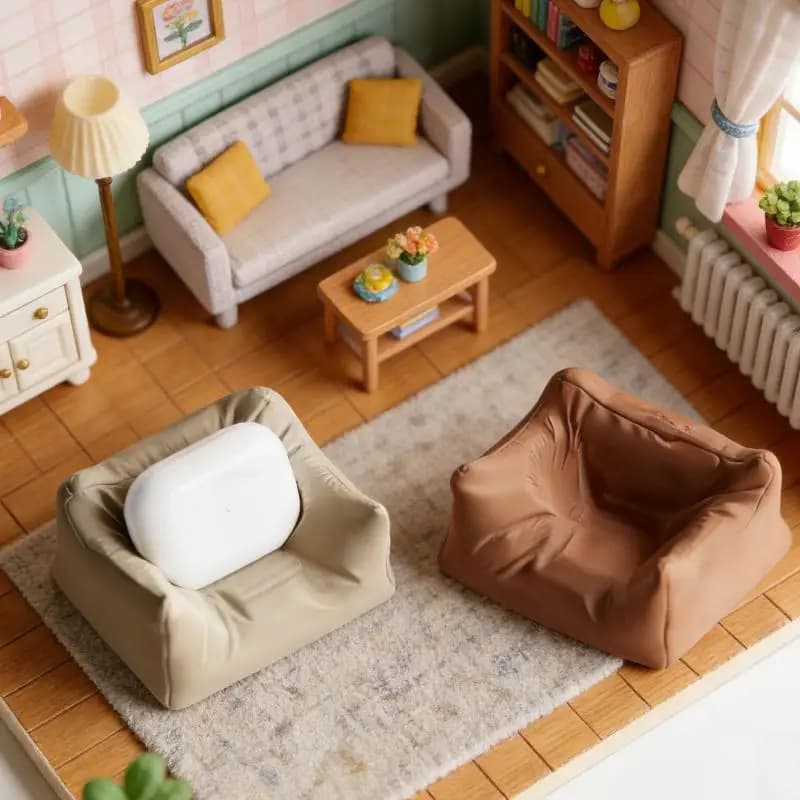 Miniature Sofa Model 1/12 Dollhouse Furniture Lazy Sofa Ornament Dollhouse Decor Accessories Micro Scene Photography Props