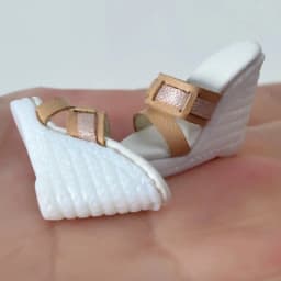 Doll Shoes Parts 1/6 Supermodel Doll Simple Fashion Leather Wedge Heels High Heels For Royalty FR2 Nu.face Babi Xianxian
