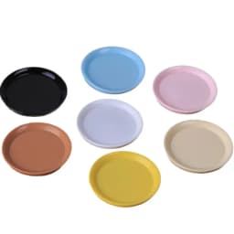 10pcs Mini Plates Dollhouse Small Dishes Model Creative Tableware Desktop DIY Simulation Resin Miniature Decoration Accessories