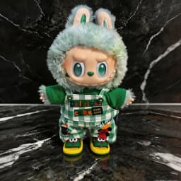 Suitable for Labubu Shoes Beach Slippers 15/17cm Plush Doll Universal Accessories Plastic Sandals Gifts DIY Children's Toys