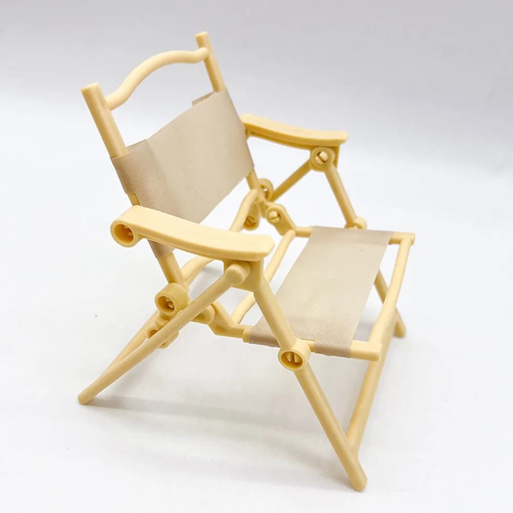 Mini Dollhouse Leisure Folding Chair 5 Colors 10.3*11*13cm Furniture Model Accessories Outdoor Camping Leisure Chair