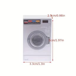 Ideal 1:12 Scale Miniature Washing Machine Drum Toy for Realistic Dollhouse Decor